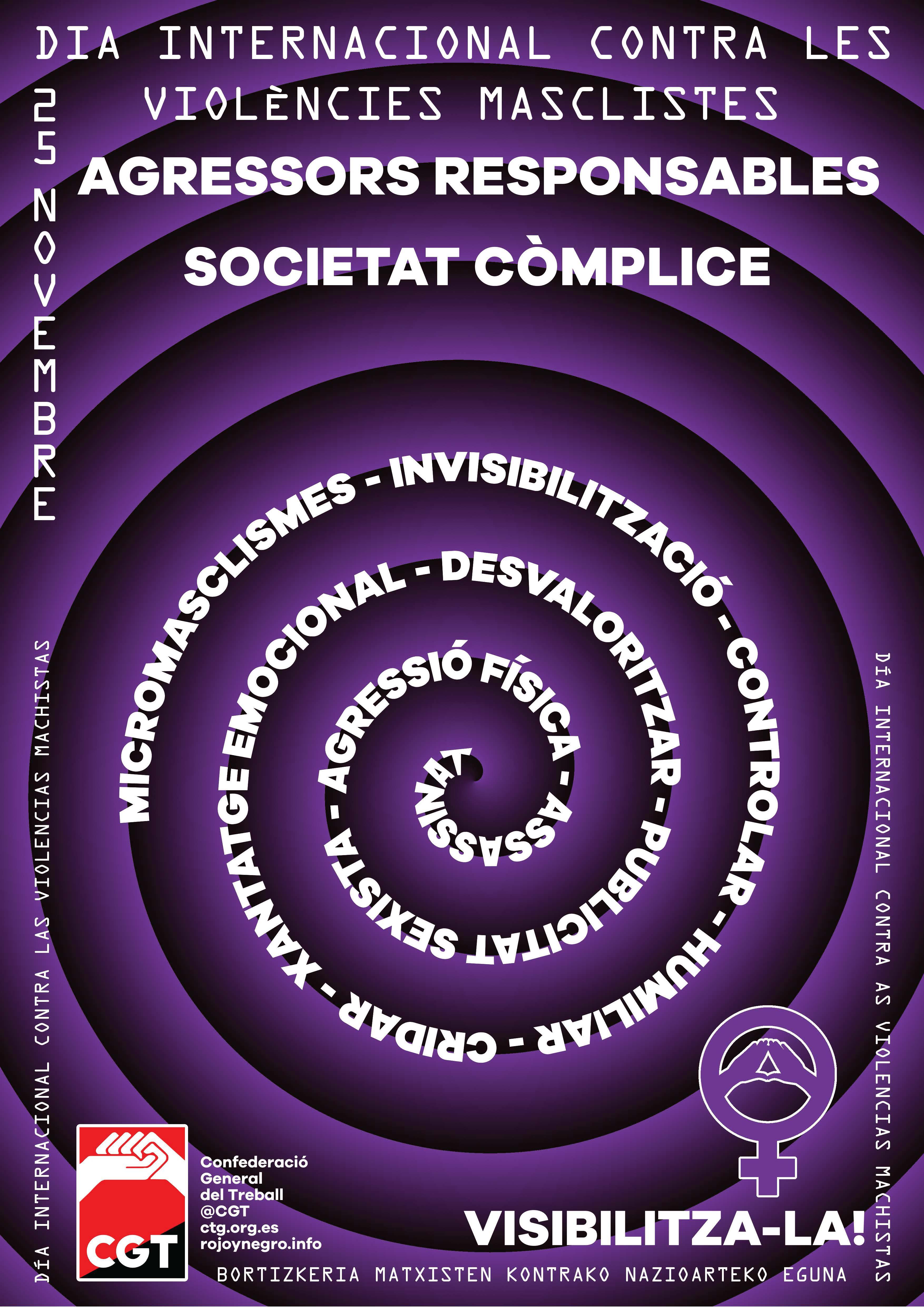 Cartell 25N Dia Internacional contra les violències masclistes